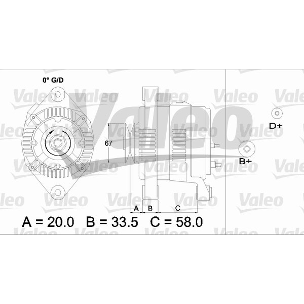 Слика на Генератор VALEO REMANUFACTURED PREMIUM 437211