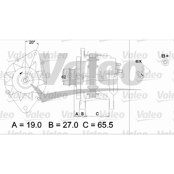 Слика на Генератор VALEO REMANUFACTURED PREMIUM 437220