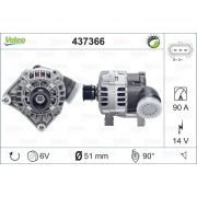 Слика 1 на Генератор VALEO REMANUFACTURED PREMIUM 437366