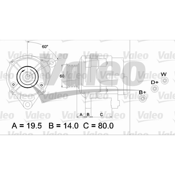 Слика на Генератор VALEO REMANUFACTURED PREMIUM 437383