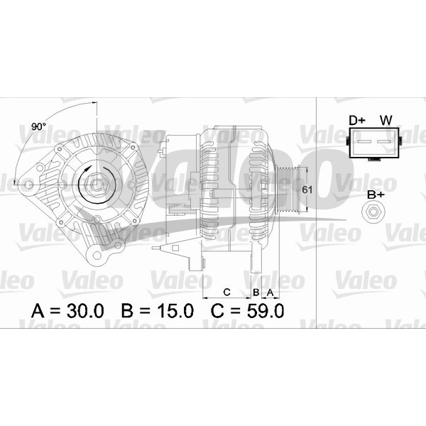 Слика на Генератор VALEO REMANUFACTURED PREMIUM 437386