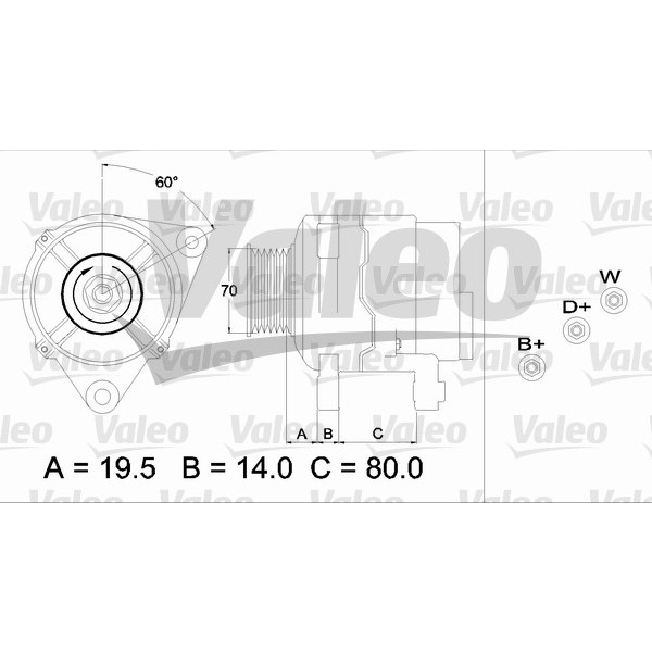 Слика на Генератор VALEO REMANUFACTURED PREMIUM 437391