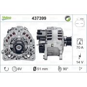 Слика 1 на Генератор VALEO REMANUFACTURED PREMIUM 437399