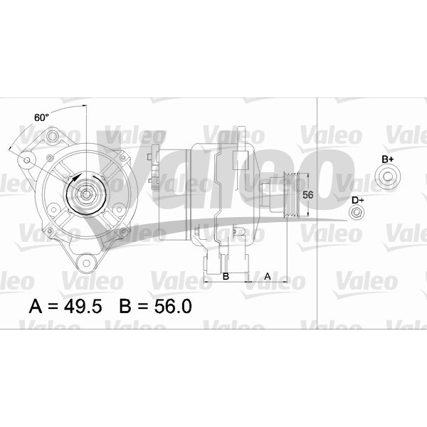 Слика на Генератор VALEO REMANUFACTURED PREMIUM 437438