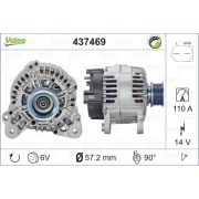 Слика 1 на Генератор VALEO REMANUFACTURED PREMIUM 437469