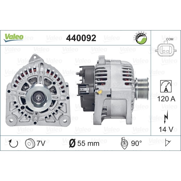 Слика на Генератор VALEO REMANUFACTURED PREMIUM 440092