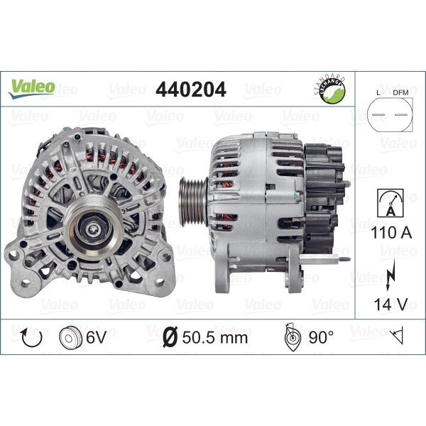 Слика на Генератор VALEO REMANUFACTURED PREMIUM 440204