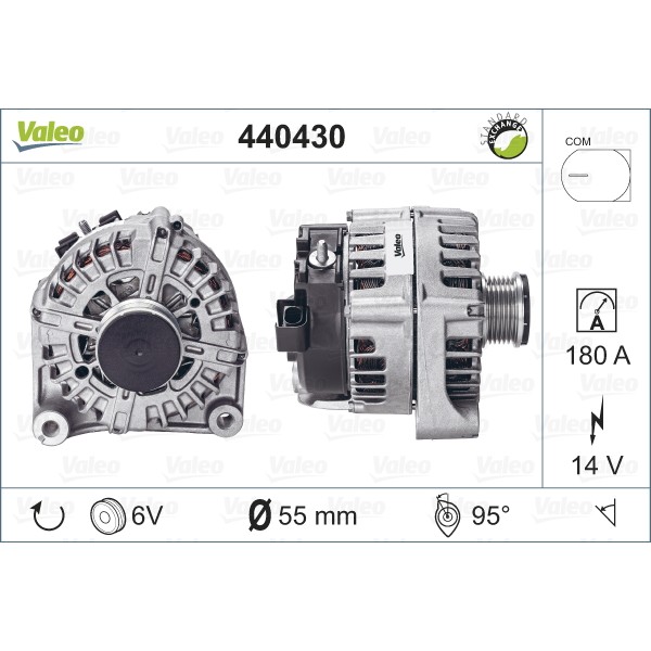 Слика на Генератор VALEO REMANUFACTURED PREMIUM 440430 за BMW 1 F21 125 d - 211 коњи дизел