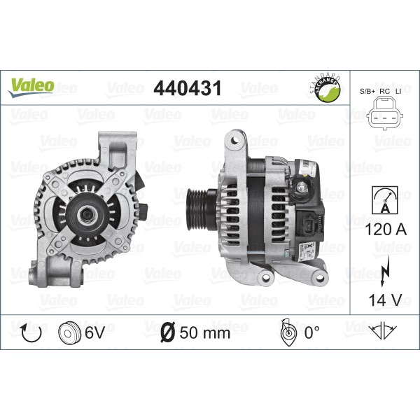 Слика на Генератор VALEO REMANUFACTURED PREMIUM 440431