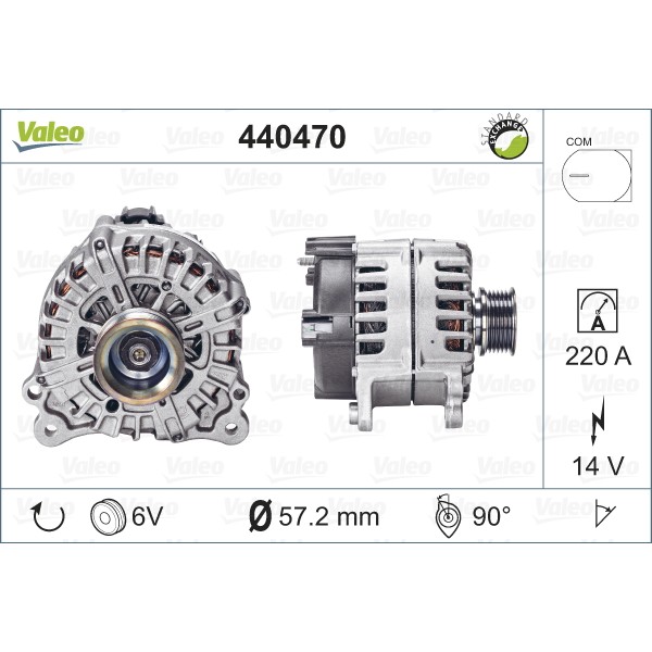 Слика на Генератор VALEO REMANUFACTURED PREMIUM 440470