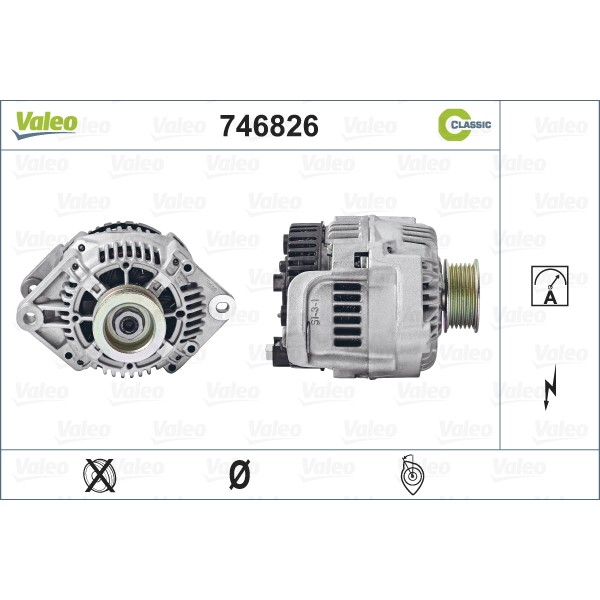 Слика на Генератор VALEO REMANUFACTURED RCB 746826