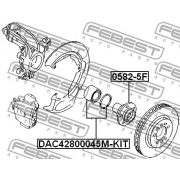 Слика 2 на главчина лежај на тркало FEBEST DAC42800045M-KIT