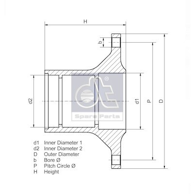 Слика на Главчина DT Spare Parts 2.65231