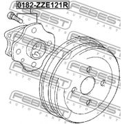 Слика 2 $на Главчина FEBEST 0182-ZZE121R