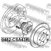 Слика 2 на Главчина FEBEST 0482-CSA43R