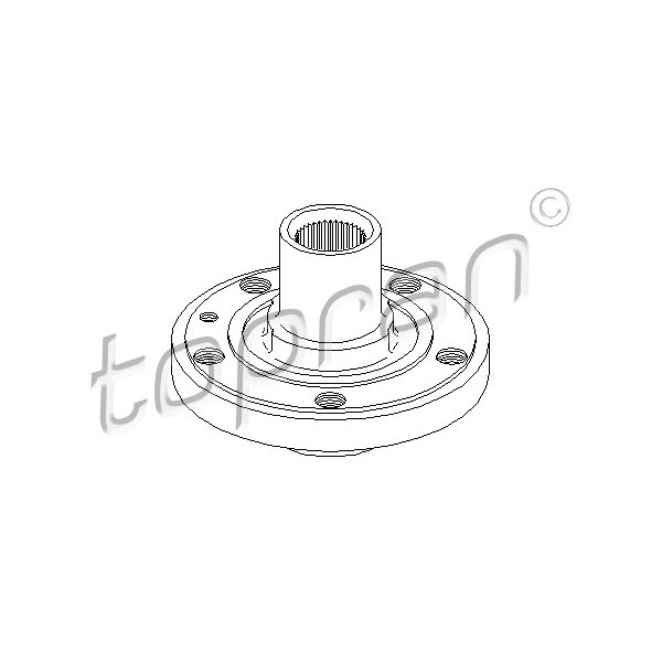 Слика на Главчина TOPRAN 107 952 за VW Transporter T4 Box 1.9 D - 61 коњи дизел