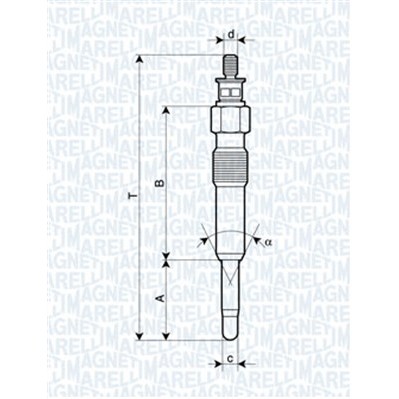 Слика на Греач (свеќица) MAGNETI MARELLI 062503901304