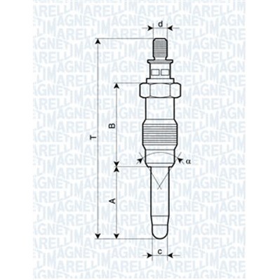 Слика на греач (свеќица) MAGNETI MARELLI 062587001304 за Ford Escort MK 6 (gal) 1.6 i 16V - 90 коњи бензин