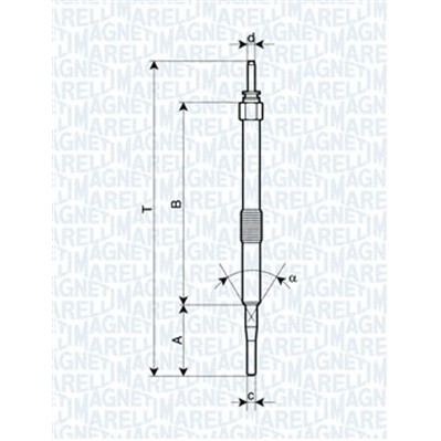 Слика на греач (свеќица) MAGNETI MARELLI 062900033304 за Mini (R50,R53) Hatchback One D - 88 коњи дизел