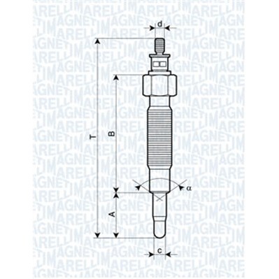 Слика на Греач (свеќица) MAGNETI MARELLI 062900037304