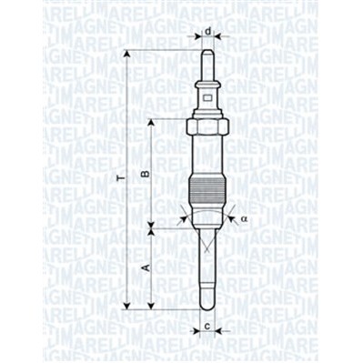 Слика на греач (свеќица) MAGNETI MARELLI 062900046304 за Mercedes Sprinter 3-t Platform (903) 310 D 2.9 - 102 коњи дизел