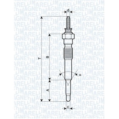 Слика на греач (свеќица) MAGNETI MARELLI 062900068304 за Toyota Land Cruiser 90 (J9) 3.0 TD (KZJ90_, KZJ95_) - 125 коњи дизел