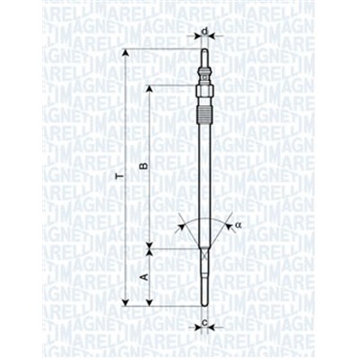 Слика на греач (свеќица) MAGNETI MARELLI 062900070304 за Alfa Romeo Giulietta (940) 1.6 JTDM (940.FYB1_) - 120 коњи дизел