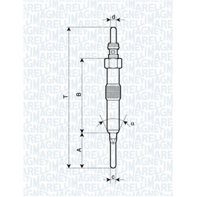 Слика на греач (свеќица) MAGNETI MARELLI 062900089304 за Renault Clio Grandtour 1.5 dCi - 75 коњи дизел