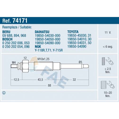 Слика на Греач свеќица FAE 74171