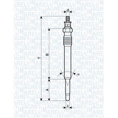 Слика на Греач свеќица MAGNETI MARELLI 062900001304 за Citroen Xantia X2 2.0 HDI 90 - 90 коњи дизел