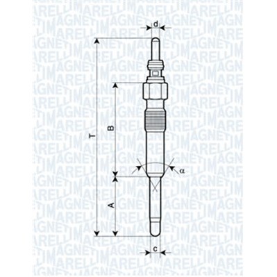 Слика на Греач свеќица MAGNETI MARELLI 062900006304 за Seat Arosa (6H) 1.0 - 50 коњи бензин