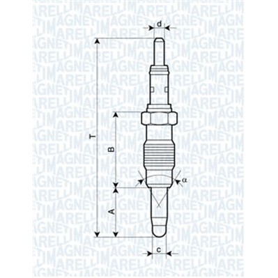 Слика на Греач свеќица MAGNETI MARELLI 062900011304 за Alfa Romeo 155 (167) Sedan 2.5 V6 (167.A1C, 167.A1E) - 163 коњи бензин