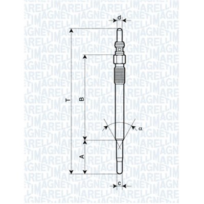 Слика на Греач свеќица MAGNETI MARELLI 062900029304 за Lancia Musa (350) 1.3 D Multijet - 95 коњи дизел