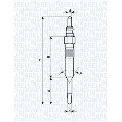 Слика на Греач свеќица MAGNETI MARELLI 062900038304 за Skoda Superb Estate (3T5) 1.9 TDI - 105 коњи дизел