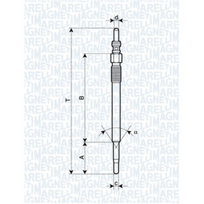 Слика на Греач свеќица MAGNETI MARELLI 062900048304 за Renault Laguna (B56,556) 2.0 (B56C/H/N) - 113 коњи бензин