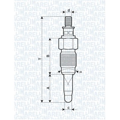 Слика на Греач свеќица MAGNETI MARELLI 062900056304 за VW Jetta 4 (1J2) 1.9 TDI - 150 коњи дизел