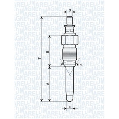 Слика на Греач свеќица MAGNETI MARELLI 062900059304 за Renault Megane 1 Classic (LA0-1) 1.9 TDI - 94 коњи дизел