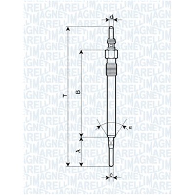 Слика на Греач свеќица MAGNETI MARELLI 062900061304 за Audi A3 (8P1) 1.6 TDI - 105 коњи дизел