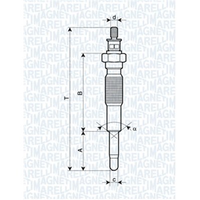 Слика на Греач свеќица MAGNETI MARELLI 062900063304 за камион DAF LF 55 FA 55.250 - 250 коњи дизел