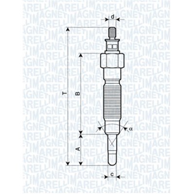 Слика на Греач свеќица MAGNETI MARELLI 062900064304 за Mitsubishi Montero Sport (K90) 2.5 TD (K94W) - 115 коњи дизел