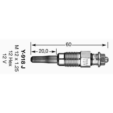 Слика на Греач свеќица NGK D-Power 6285 за VW Golf 2 (19E,1G1) 1.6 TD - 80 коњи дизел