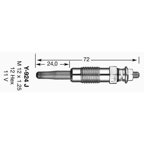 Слика на Греач свеќица NGK D-Power 7906 за Renault Espace 2 2.1 TD (J63E) - 90 коњи дизел