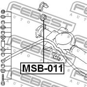 Слика 2 на гумичка, баланштангла FEBEST MSB-011