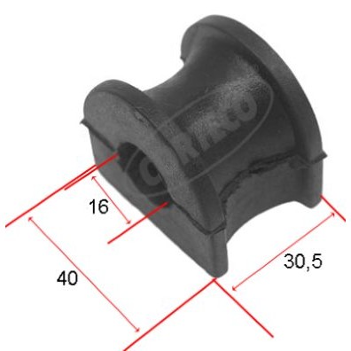 Слика на гумичка за баланштангла CORTECO 21652984 за Ford Escort 5 Break (gal,avl) 1.8 D - 60 коњи дизел