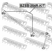 Слика 2 на гумичка за баланштангла FEBEST BZSB-204R-KIT