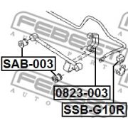 Слика 2 на гумичка за баланштангла FEBEST SSB-G10R