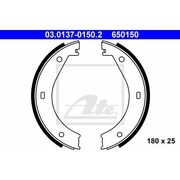 Слика на Гуртни за рачна кочница ATE 03.0137-0150.2 за BMW 5 Sedan (E28) 524 d - 86 коњи дизел