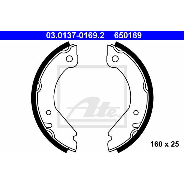 Слика на Гуртни за рачна кочница ATE 03.0137-0169.2 за Volvo 240 Saloon (P242, P244) 2.0 - 97 коњи бензин