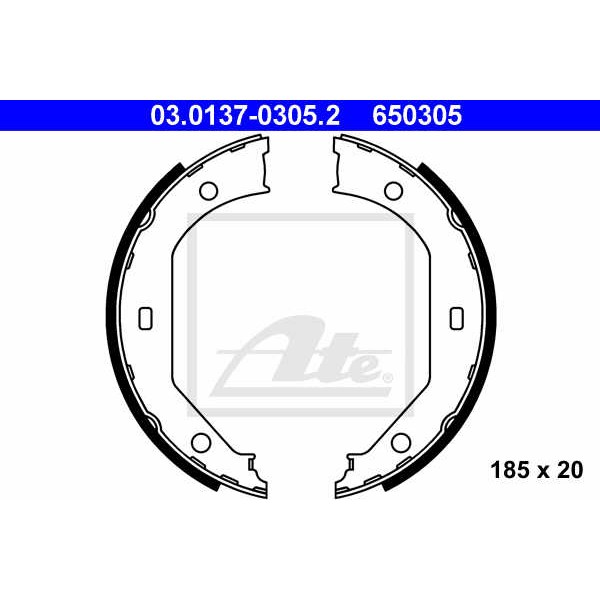 Слика на Гуртни за рачна кочница ATE 03.0137-0305.2 за BMW 3 Touring E91 320 d xDrive - 200 коњи дизел