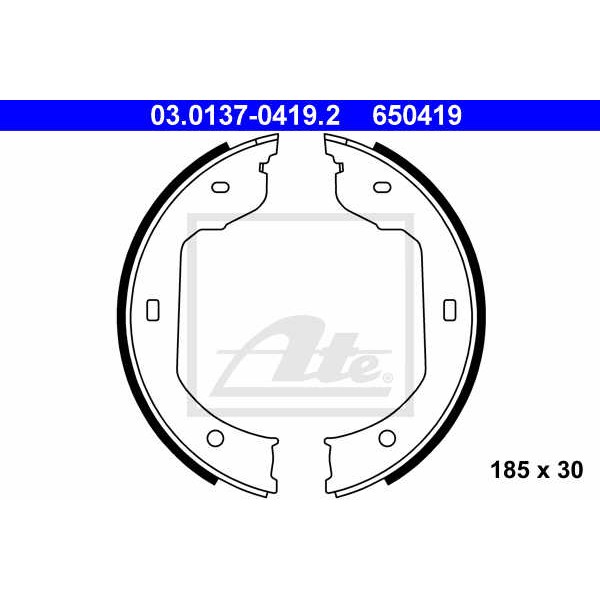 Слика на Гуртни за рачна кочница ATE 03.0137-0419.2 за BMW 7 Series F 740 d xDrive - 313 коњи дизел